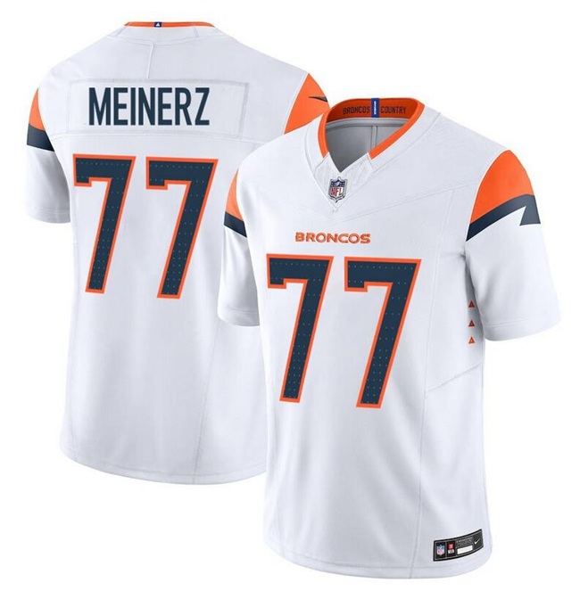 Men's Denver Broncos #77 Quinn Meinerz White F.U.S.E. Vapor Limited Stitched Football Jersey Men's Denver Broncos #77 Quinn Meinerz White F.U.S.E. Vapor Limited Stitched Football Jersey